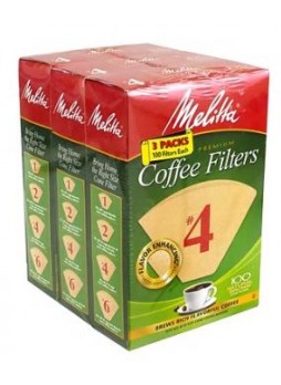 Melitta Coffee Filters #4, 100 Count, 3 Pack (62414)
